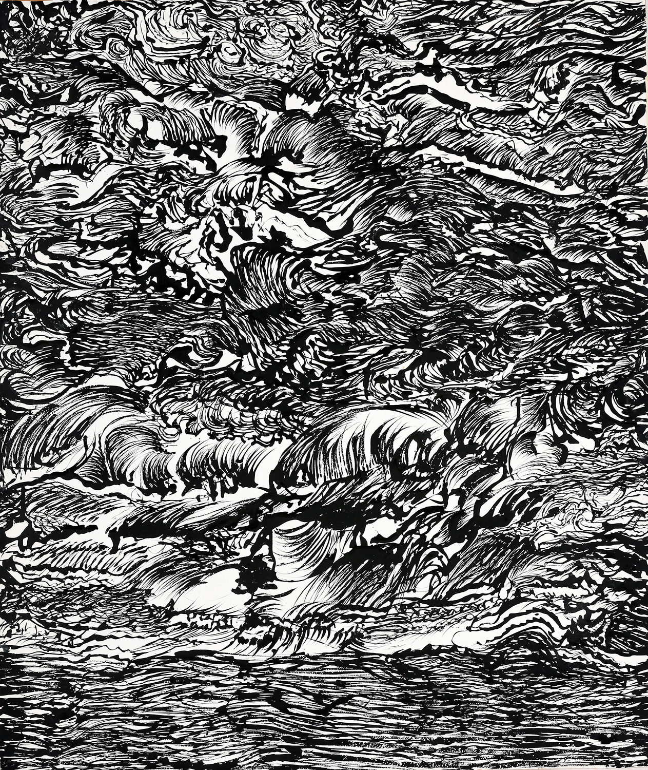 Thème : La mer -  Porspoder. Oeuvre de Raymond Humbert. Crédit Raymond Humbert. Photo P. Cibille